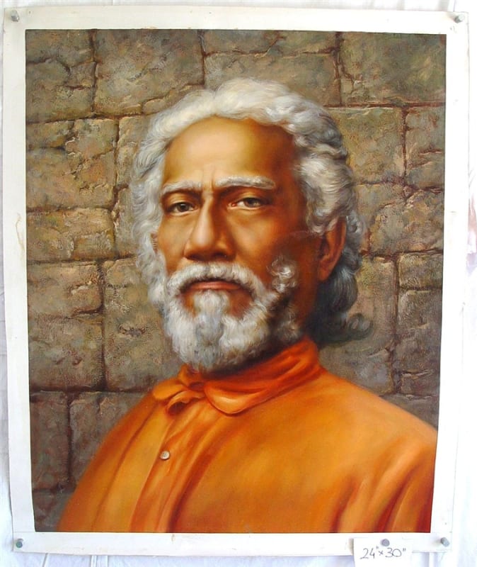 Swami Sri Yukteswar Original Oil Painting 24" x 30"