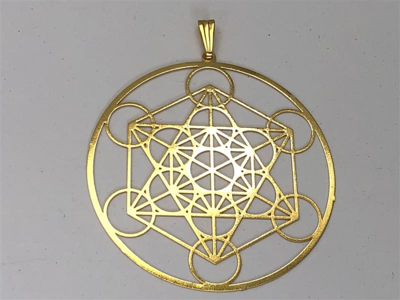 Metatron 2" Pendant 18K gold plated