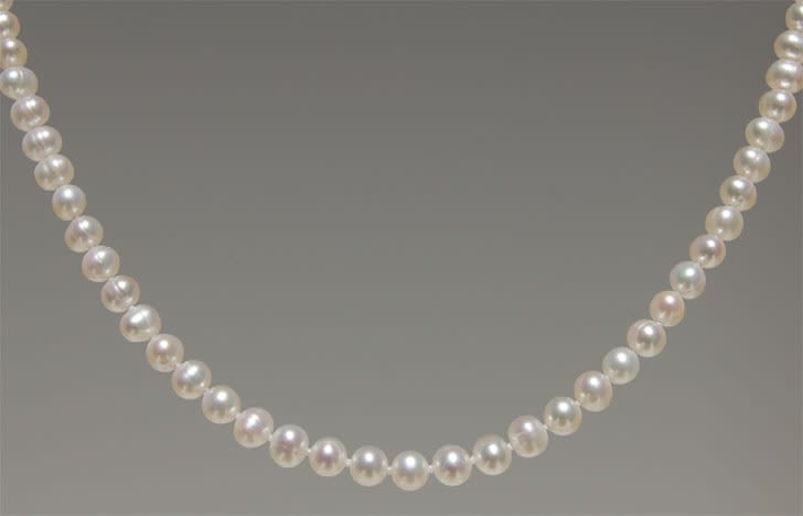 HIGH QUALITY 12MM WHITE PEARL NECKLACE