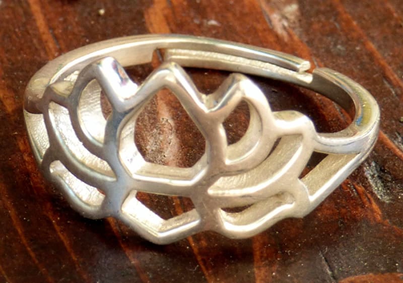 Adjustable Lotus Flower Ring