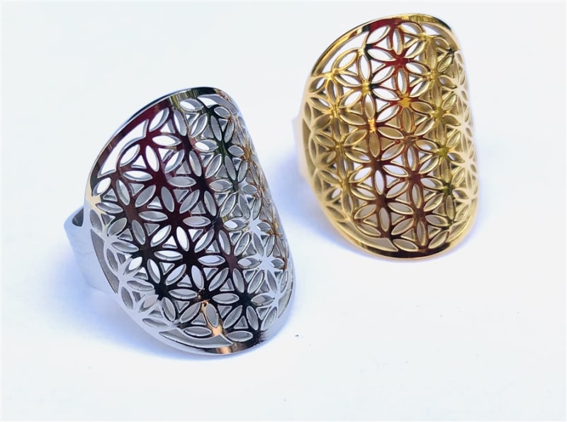 Adjustable Flower of Life Ring Adjustable Flower of Life Ring