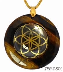 Brown Agate Sacred Geometry Stone Pendants Brown Agate Sacred Geometry Stone Pendants