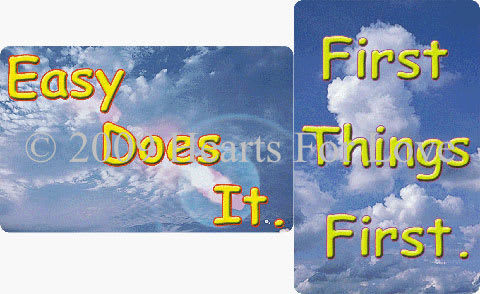 WA-203 Easy Does It - First Things First - Wallet Altar