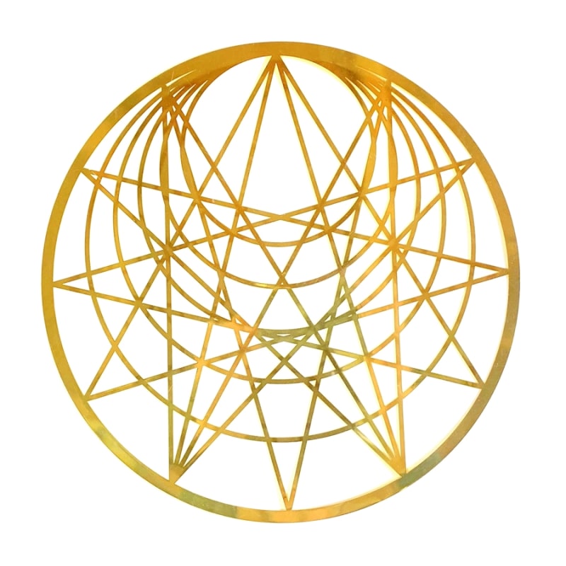 YA-1250 18 karat gold plated flower of life wall art YA-1250 18 karat gold plated flower of life wall art