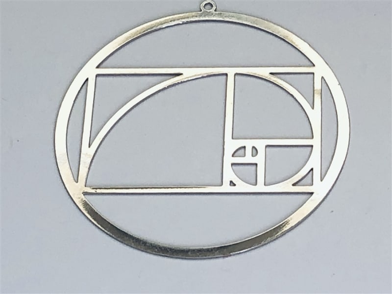 2" inches silver plated Golden Ratio Grid.