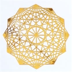 YA- 270 Dodecahedron 2" Grid Gold Plated
