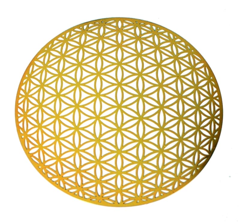 18k gold plated Global Flower of Life Healing Grid 18k gold plated Global Flower of Life Healing Grid