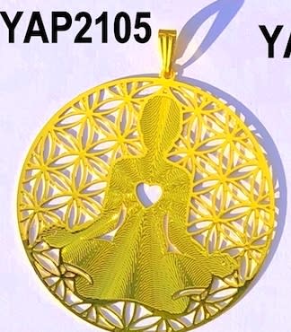 Yoga Girl 2" Pendant