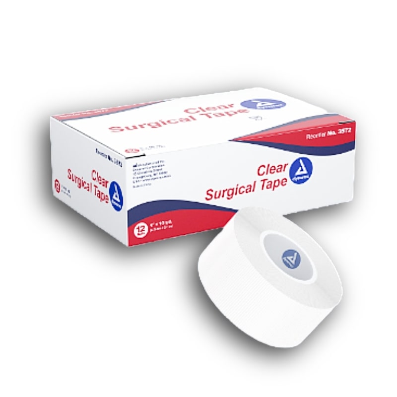 Transparent Surgical Tape 1" - Box of 12