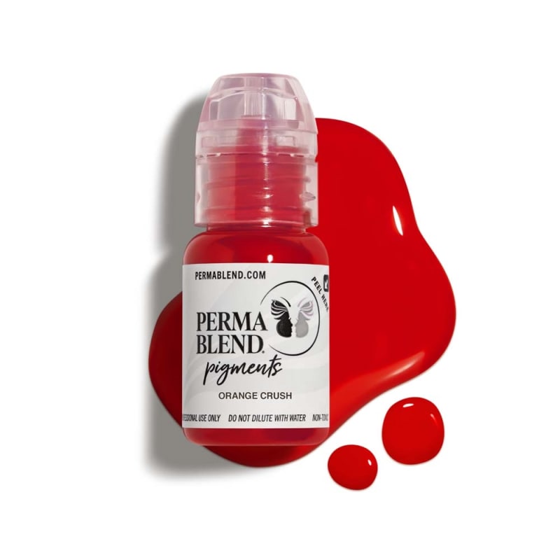 Perma Blend Sweet Lip Orange Crush pigment bottle – vibrant orange-red lip tattoo pigment for bold, warm, and long-lasting permanent makeup results Perma Blend Sweet Lip Orange Crush pigment bottle – vibrant orange-red lip tattoo pigment for bold, warm, and long-lasting permanent makeup results