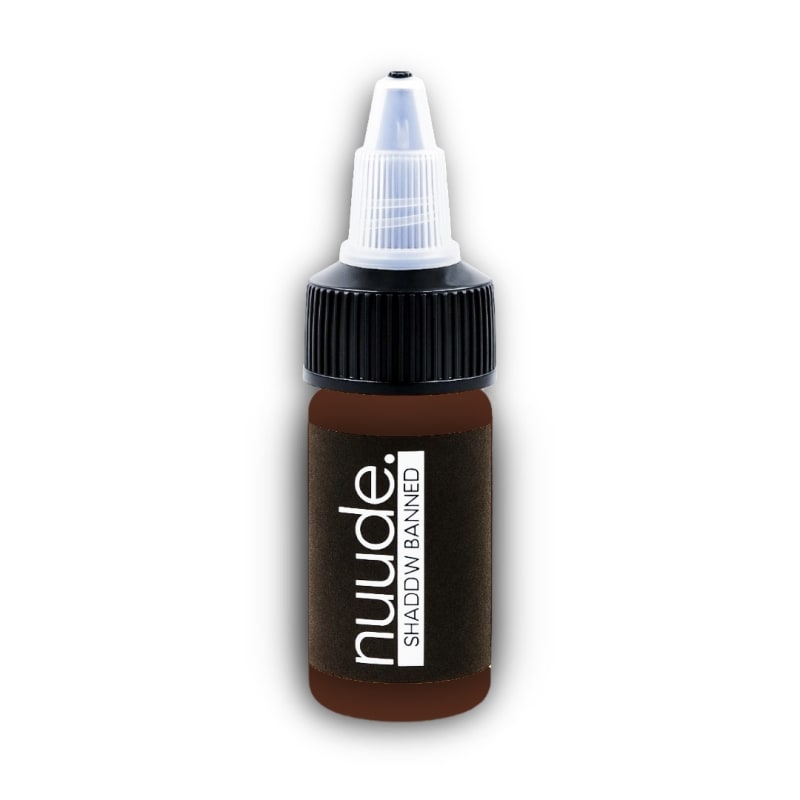 Nuude Shadow Banned paramedical tattoo pigment â€“ deep brown tone for scar camouflage and areola restoration procedures