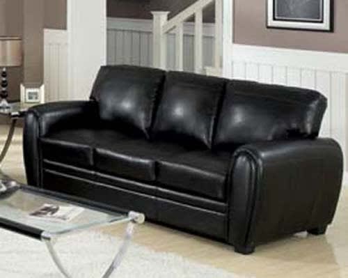 Amber Black Leather Sofa by Acme - 15245