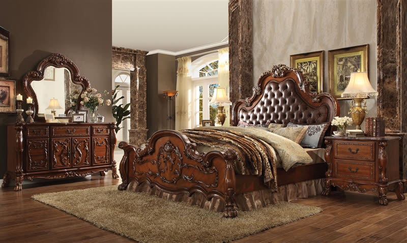 Dresden 6 Piece Bedroom Set in Cherry Finish by Acme - 23140