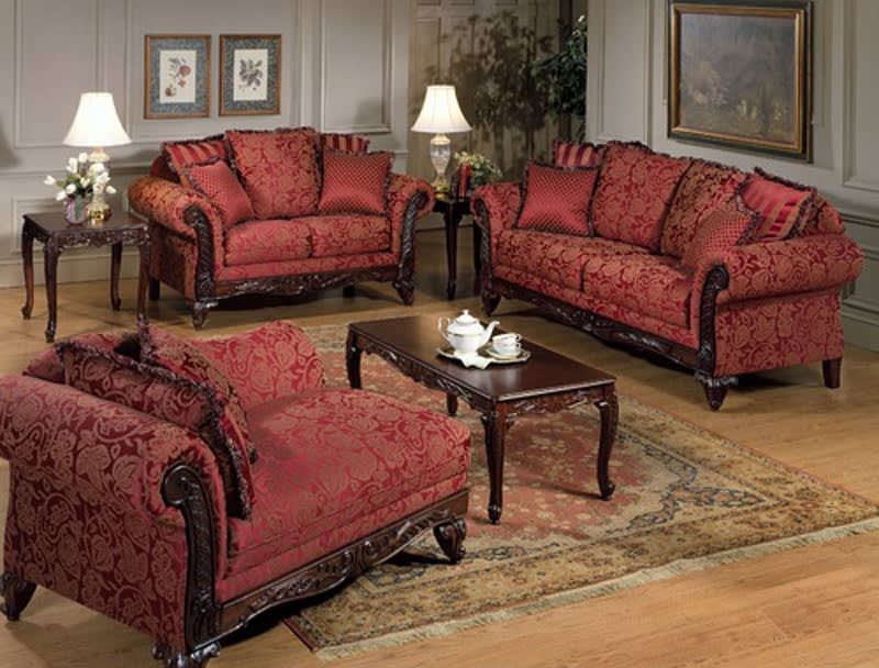 Marquisa 2 Piece Sofa Set in Momentum Magenta Fabric by Serta