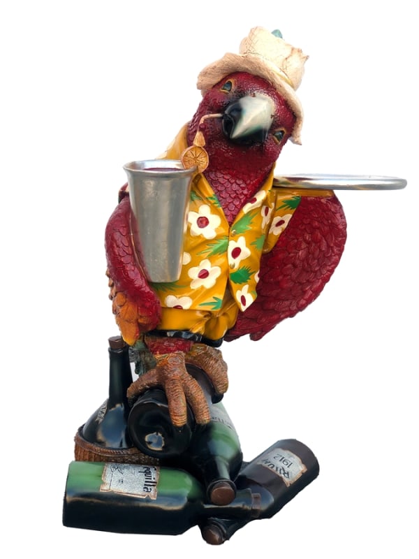 Parrot Butler with Tray in Multicolored Finish by AFD Home - AFD-10153094