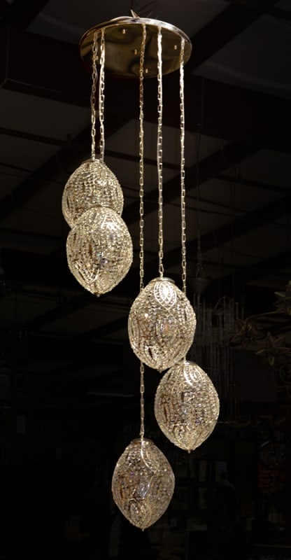 Crystalletto Chandelier in Silver and Crystal Finish by AFD Home - AFD-10734024