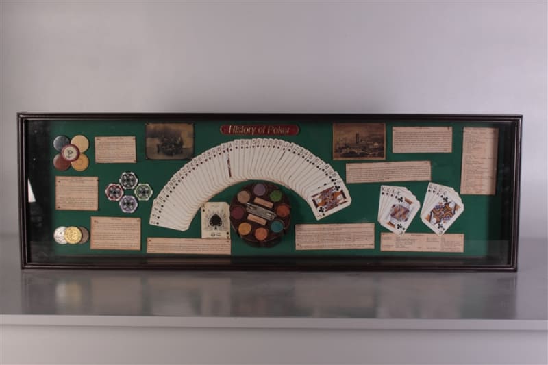 History of Poker Showcase in Multicolored by AFD Home - AFD-11028113
