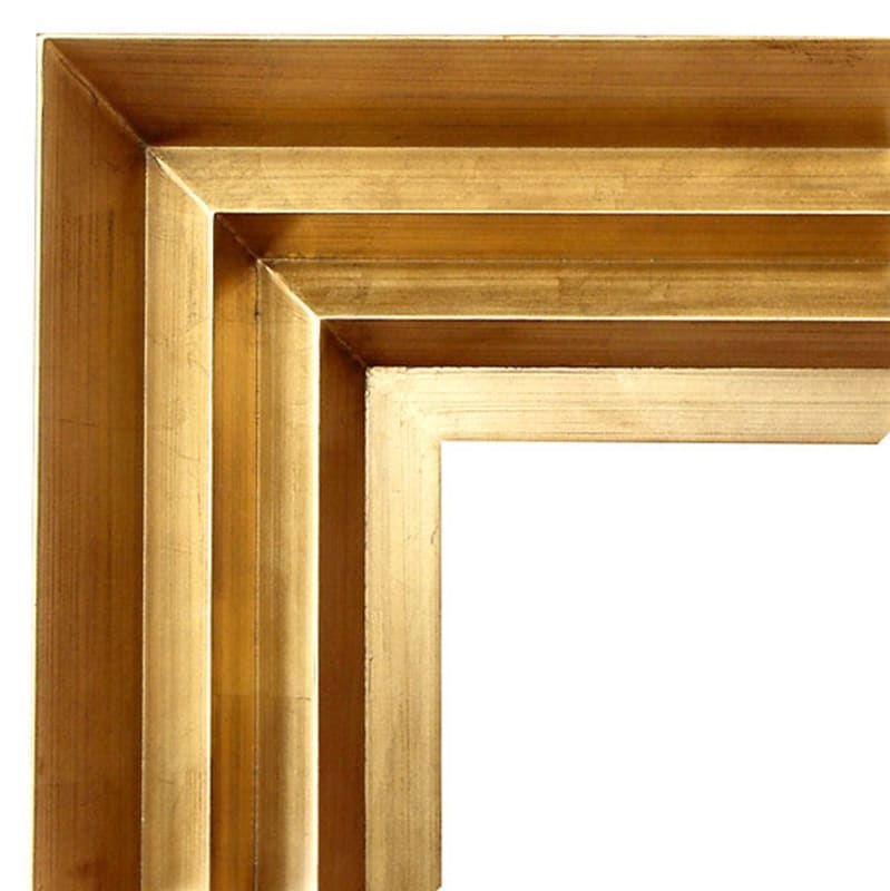 Modern Wave Wooden Frame in Golden Finish by AFD Home - AFD-11216085