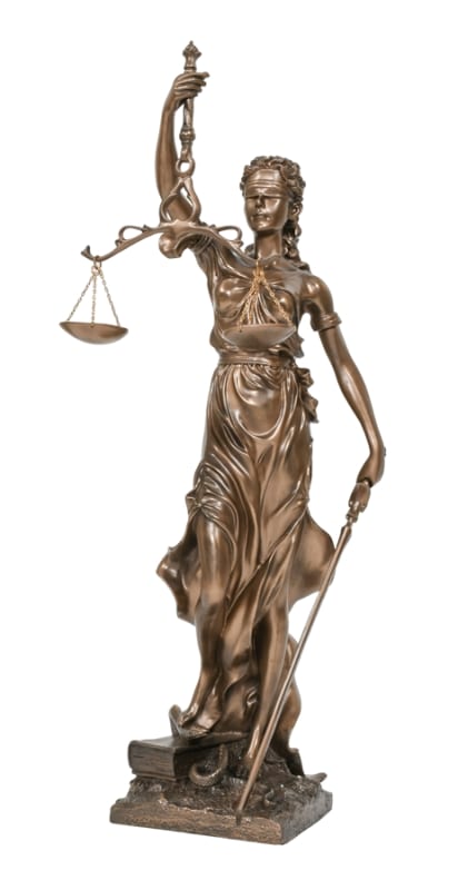 Lady Justice Sculpture in Bronze Finish by AFD Home - AFD-11286171