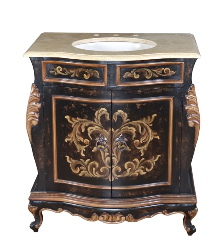 Dorado Vanity in Black and Beige Finish by AFD Home - AFD-12002861