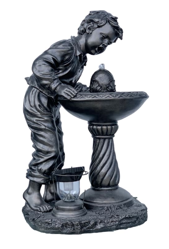 Boy Drinking at Water Fountain in Bronze Tone Finish by AFD Home - AFD-12005866