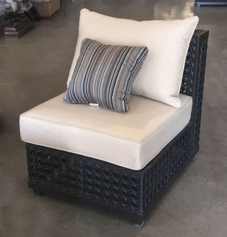 Monterey Outdoor Armless Single Seater in Synthetic Weave Finish by AFD Home - AFD-12008505