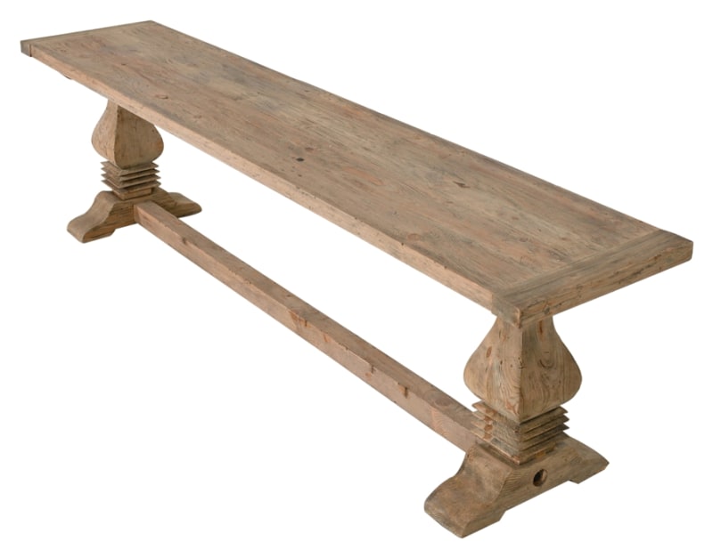 American Farmhouse Reclaimed Wood Bench in Natural Wood Finish by AFD Home - AFD-12014216