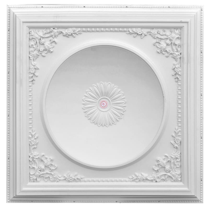 Elegant Large Dome Ceiling Medallion in White Finish by AFD Home - AFD-12014625
