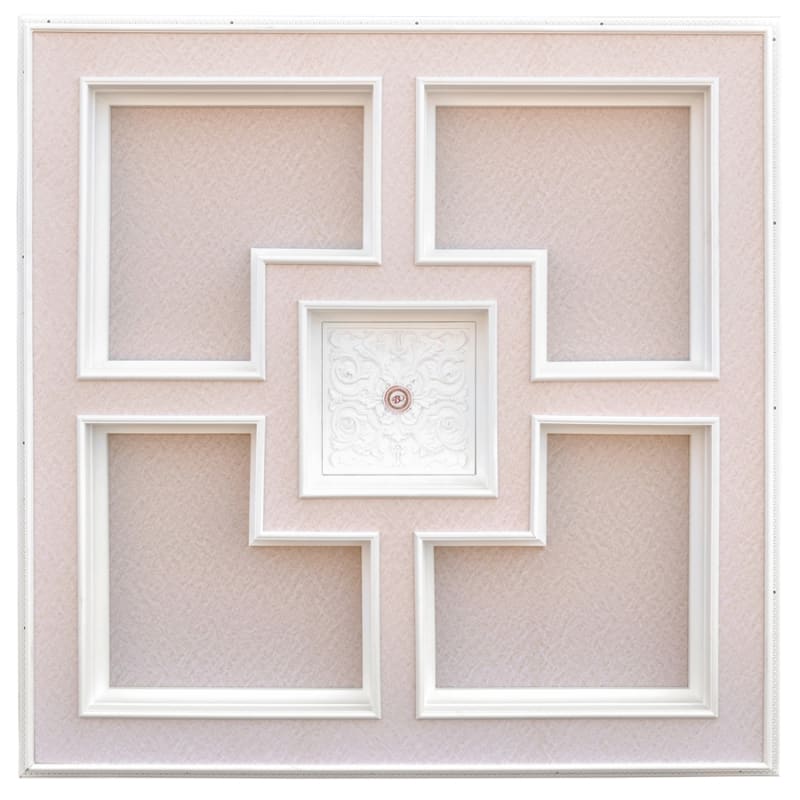 Majestic Square Ceiling Medallion in White Finish by AFD Home - AFD-12014627