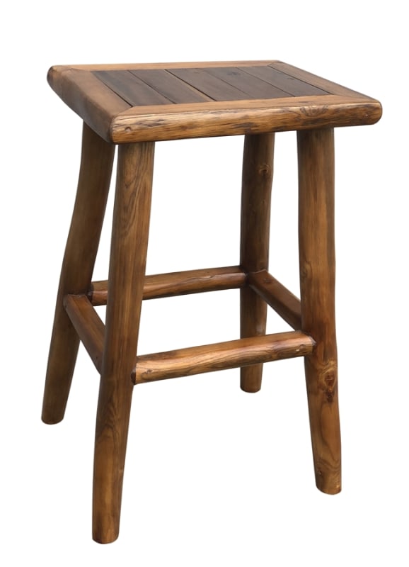 Adirondack Teak Bar Stool in Natural Wood Finish by AFD Home - AFD-12016121