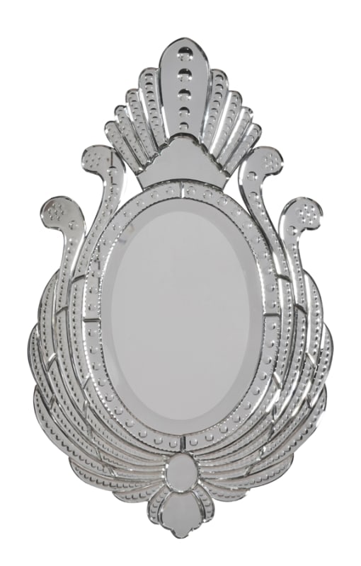 Venetian Style Royal Peacock Mirror in Glass Clear Finish by AFD Home - AFD-12016464