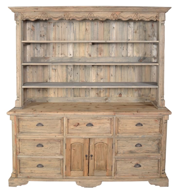 Farmhouse Cote de Azur Hutch in Natural Finish by AFD Home - AFD-12018102