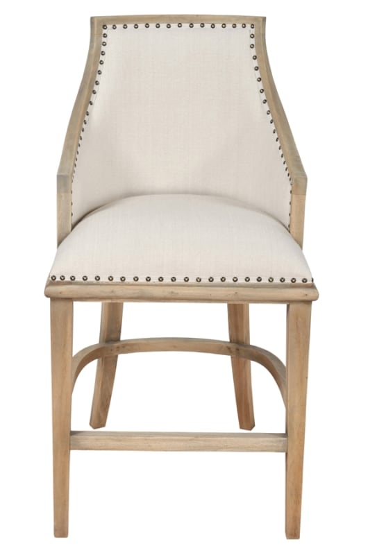 Farmhouse Barrel Counter Stool in Natural Wood Finish by AFD Home - AFD-12018168