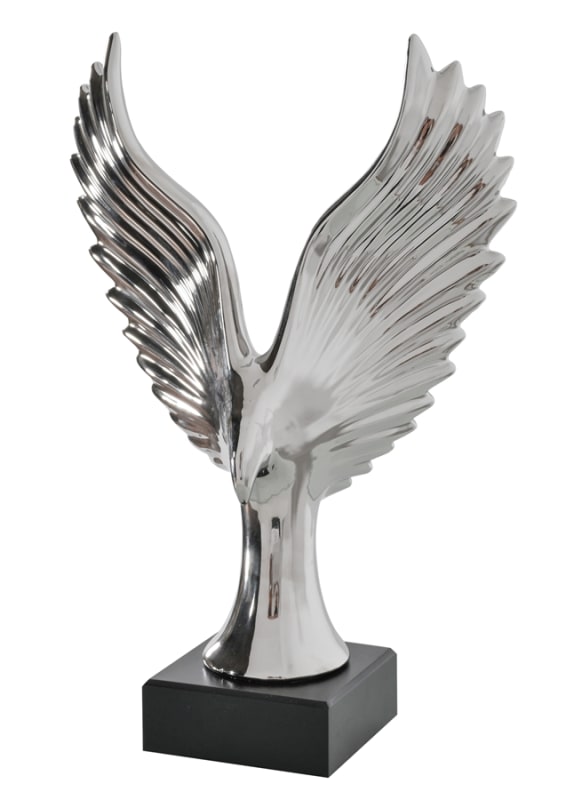 Sculpture of the Silvered Mockingjay in Silver Finish by AFD Home - AFD-12018414