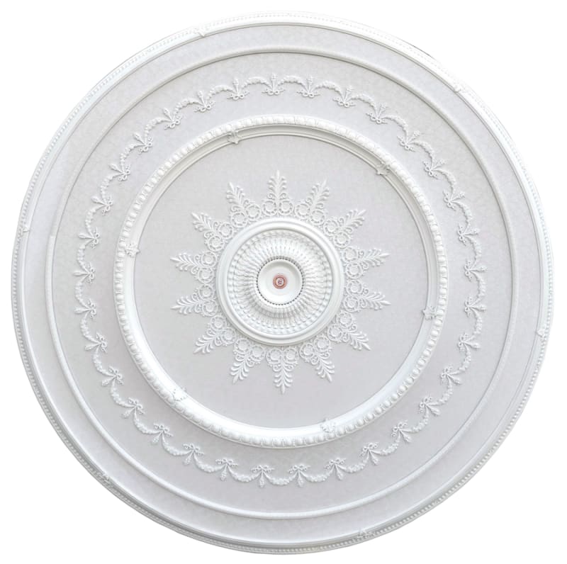 Blanco Grand Ceiling Medallion in Neutral White and Beige Finish by AFD Home - AFD-12018667