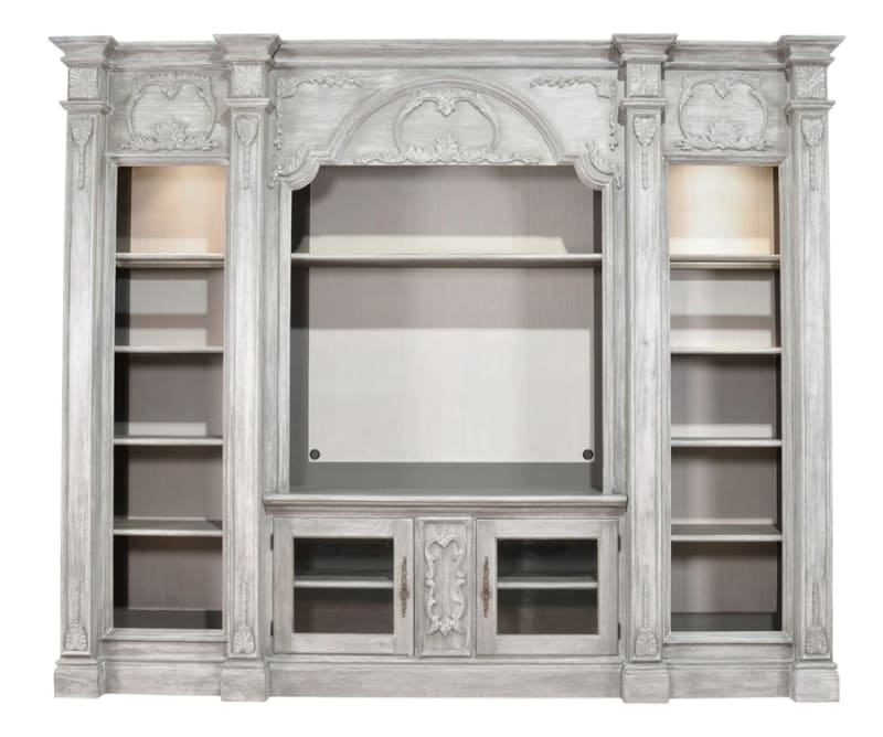 Mystique Catalan Media Center in Grey Finish by AFD Home - AFD-12018870