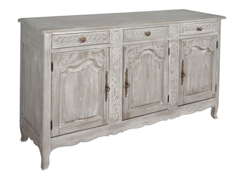 Mystique French Country Buffet in Grey Finish by AFD Home - AFD-12019125