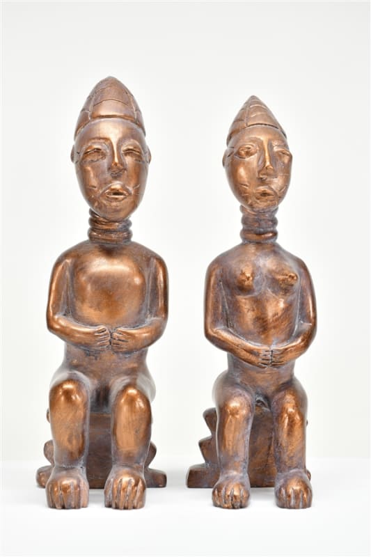 2 Piece African Arts Couple in Hand Painted by AFD Home - AFD-12025496
