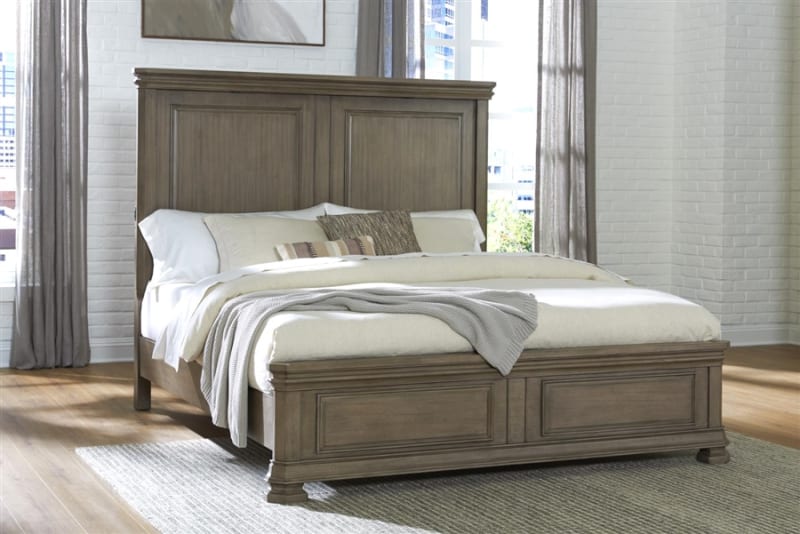Sequoia Queen Panel Bed in Portabella Finish by American Woodcrafters - AME-7122-50PNPN
