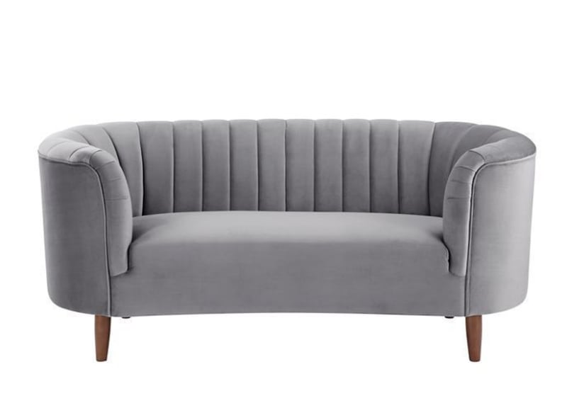 Millephri Loveseat in Gray Velvet Finish by Acme - 00167