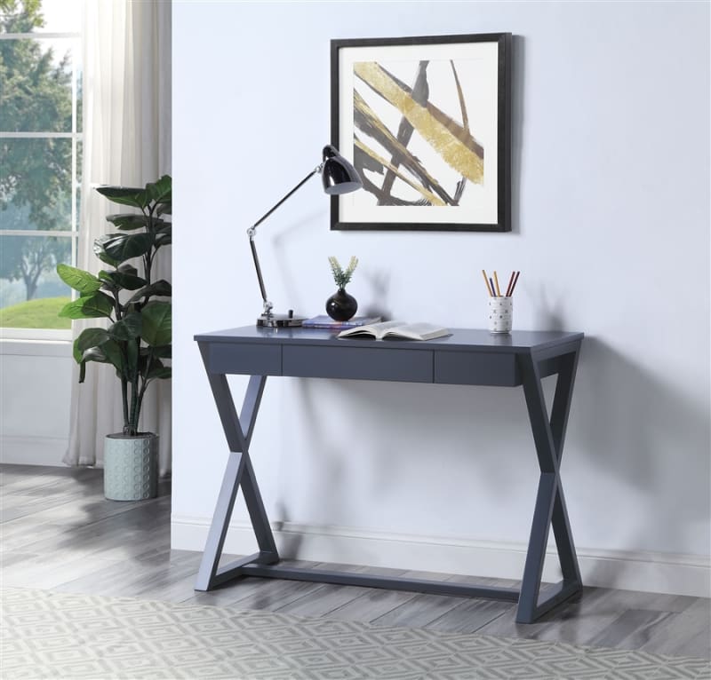 Nalo Executive Home Office Desk in Black Finish by Acme - 00174