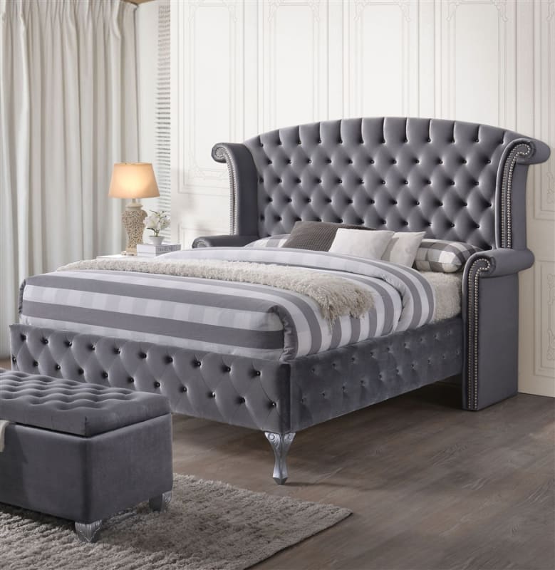 Rebekah Bed in Gray Finish by Acme - 25820Q