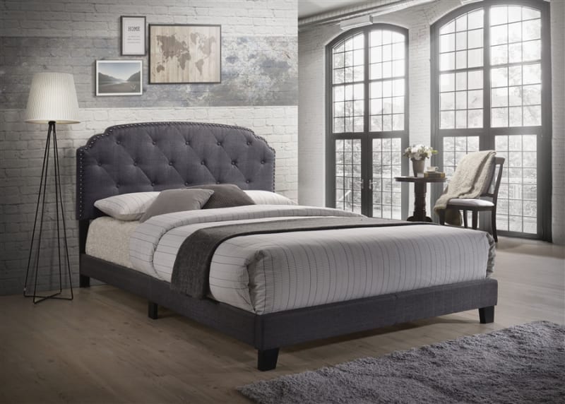 Tradilla Bed in Gray Finish by Acme - 26370Q