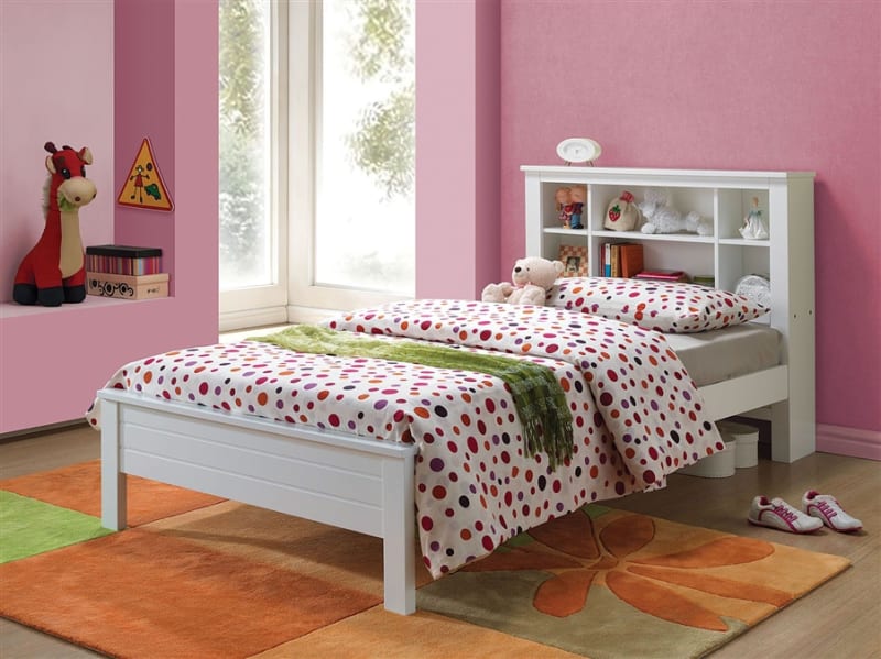 Yara Twin Bed in White Finish by Acme - 37058T