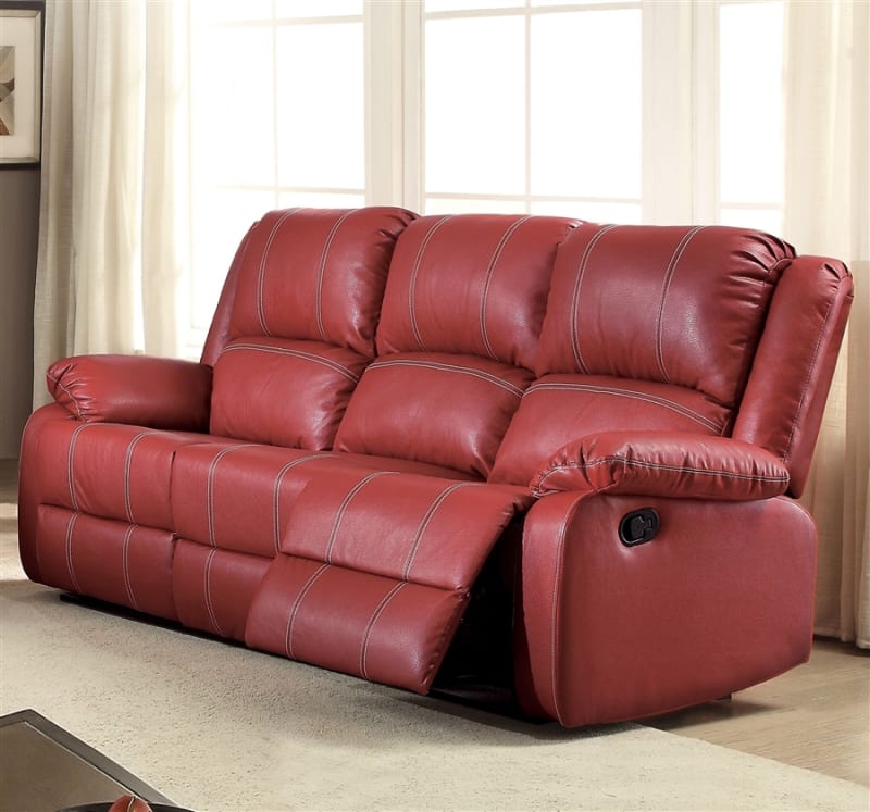 Zuriel Motion Sofa in Red Finish by Acme - 52150
