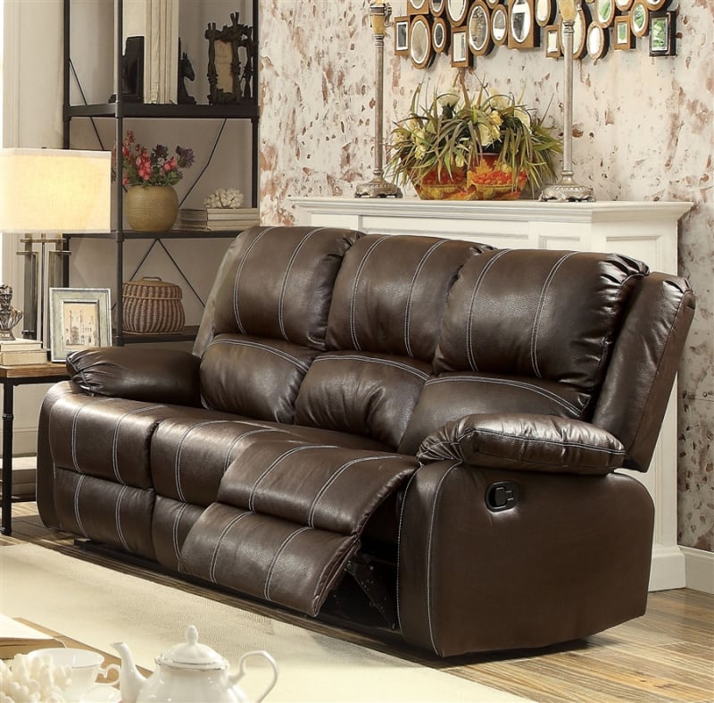 Zuriel Motion Sofa in Brown Finish by Acme - 52280