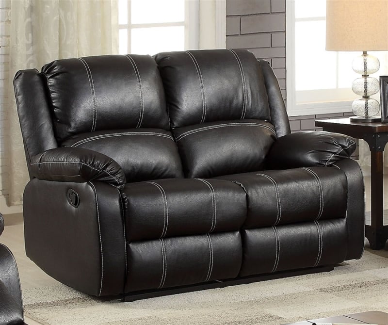 Zuriel Motion Loveseat in Black Finish by Acme - 52286
