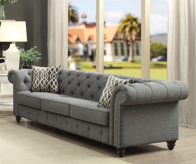Aurelia Sofa in Gray Finish by Acme - 52425