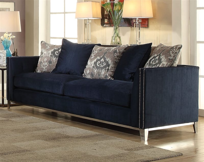 Phaedra Sofa in Blue Finish by Acme - 52830