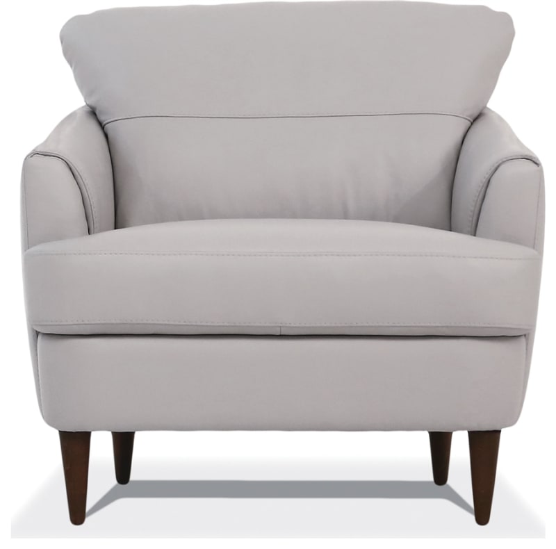 Helena Chair in Pearl Gray Leather Finish by Acme - 54577